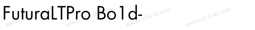 FuturaLTPro Bo1d字体转换